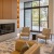 Timber lounge with fireplace and TV